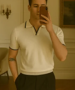Old money white polo
